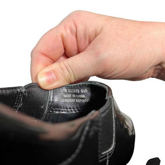 Cole Haan shoes women’s 6 1/2 black patent leather slip on clogs - Picture 4 of 10